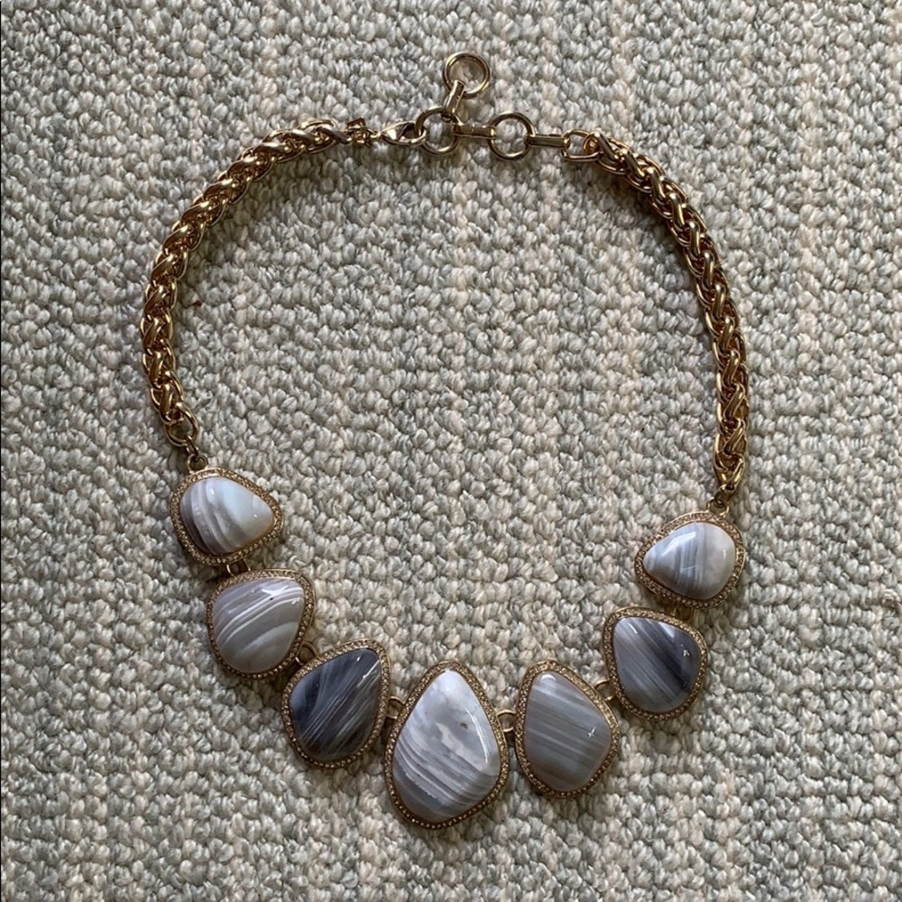 Banana Republic grey stone necklace